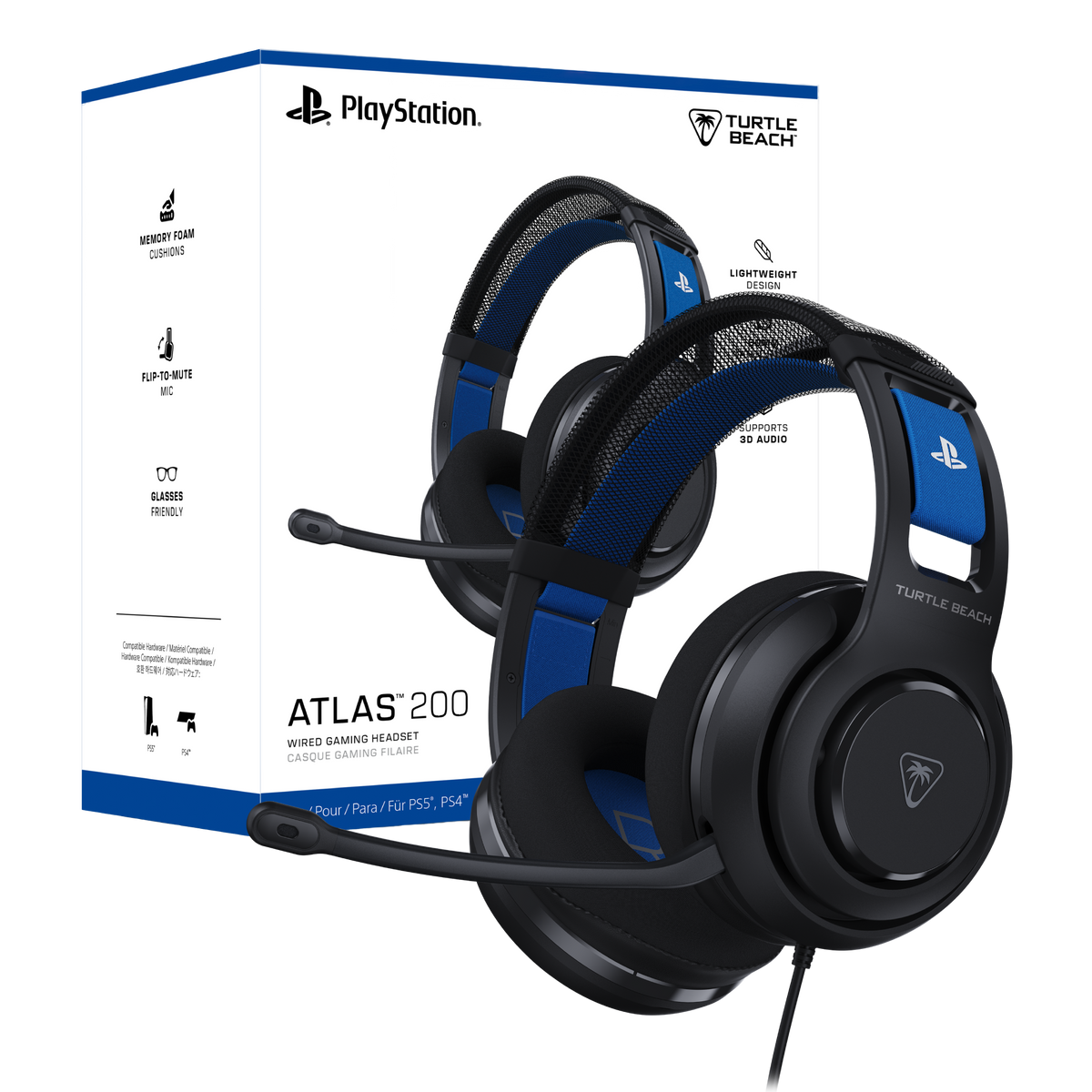 Turtle Beach Atlas 200 Wired Gaming Headset for PS5™ & PS4™
