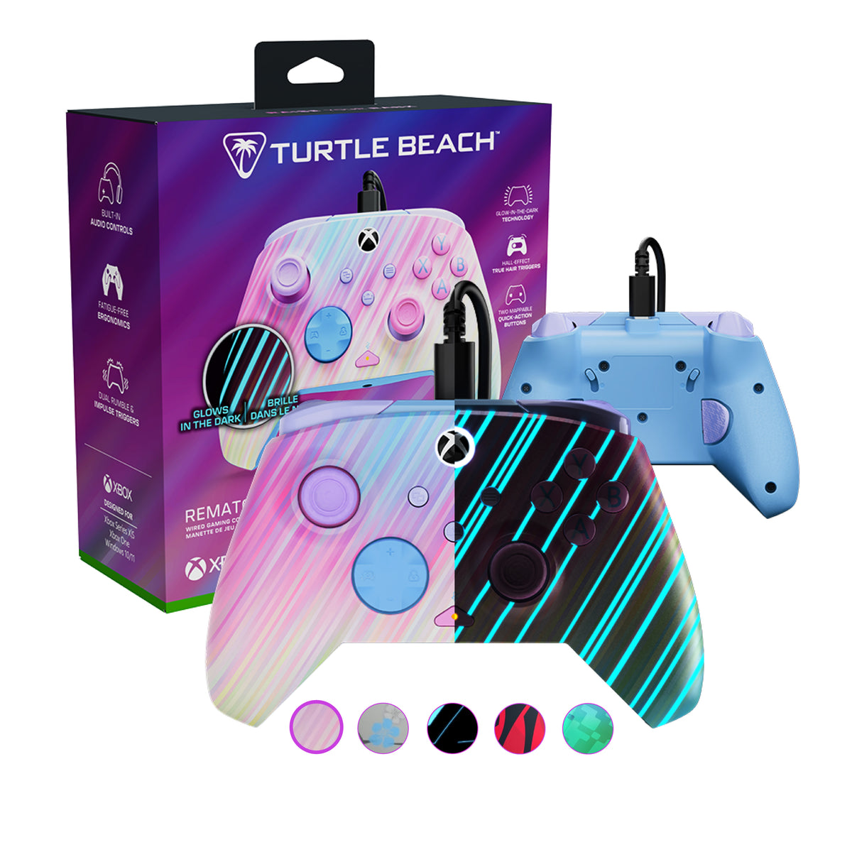 Turtle Beach Rematch Glow Advanced Controller Wired Gaming Controller