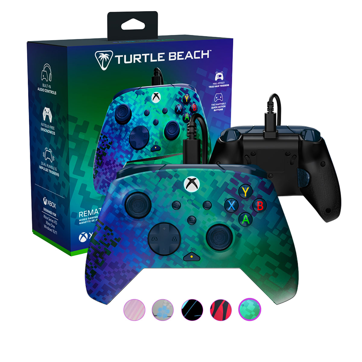 Turtle Beach Rematch Glow Advanced Controller Wired Gaming Controller